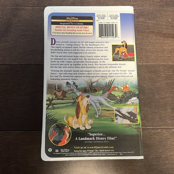 Disneys The Fox and the Hound VHS - Picture 2 of 6